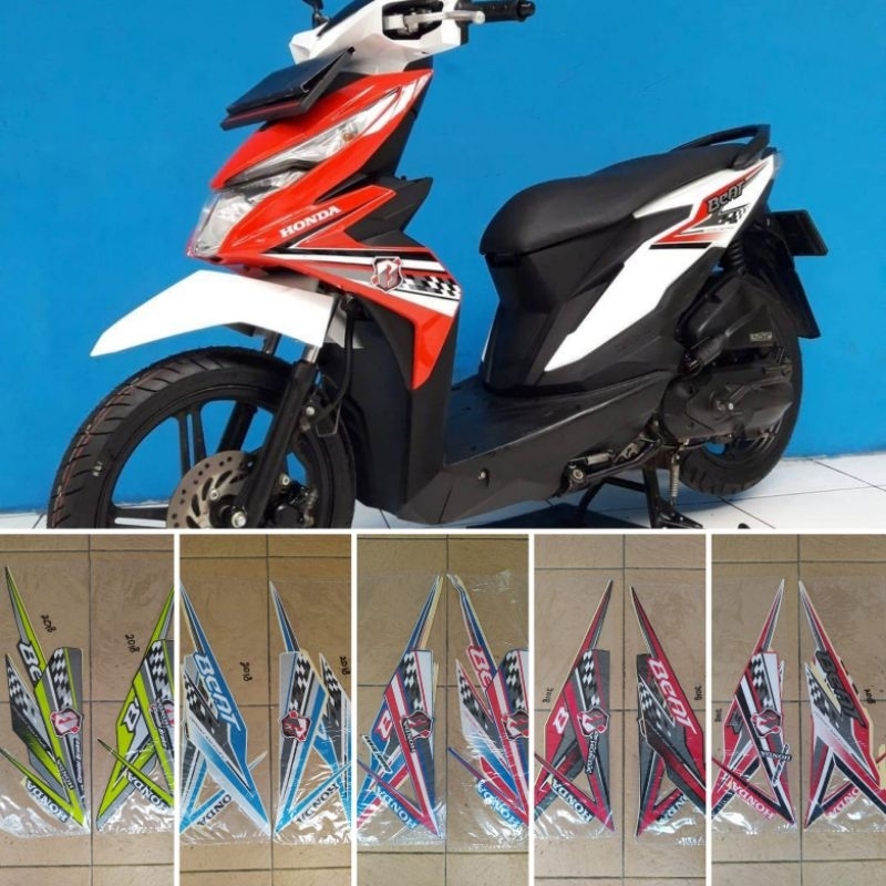 Striping Sticker Honda new beat fi 2018 ori