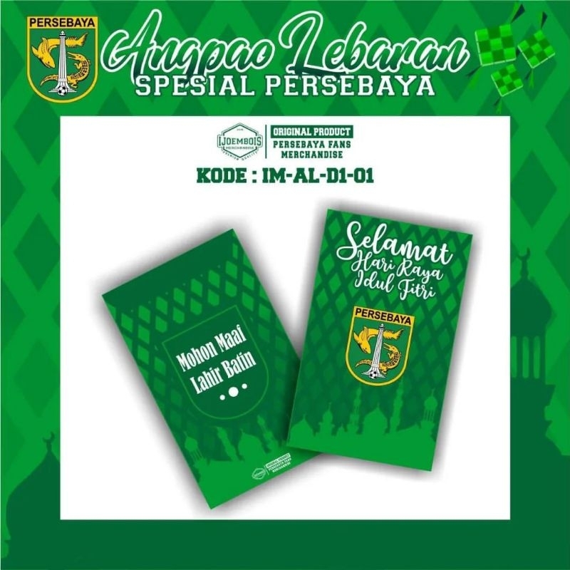 

Amplop Lebaran Persebaya/Angpao Lebaran Special Persebaya