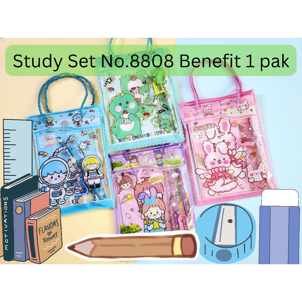 

PAKET ALAT TULIS STUDY SET BUKU MEREK BENEFIT NO.8808 1 PAK