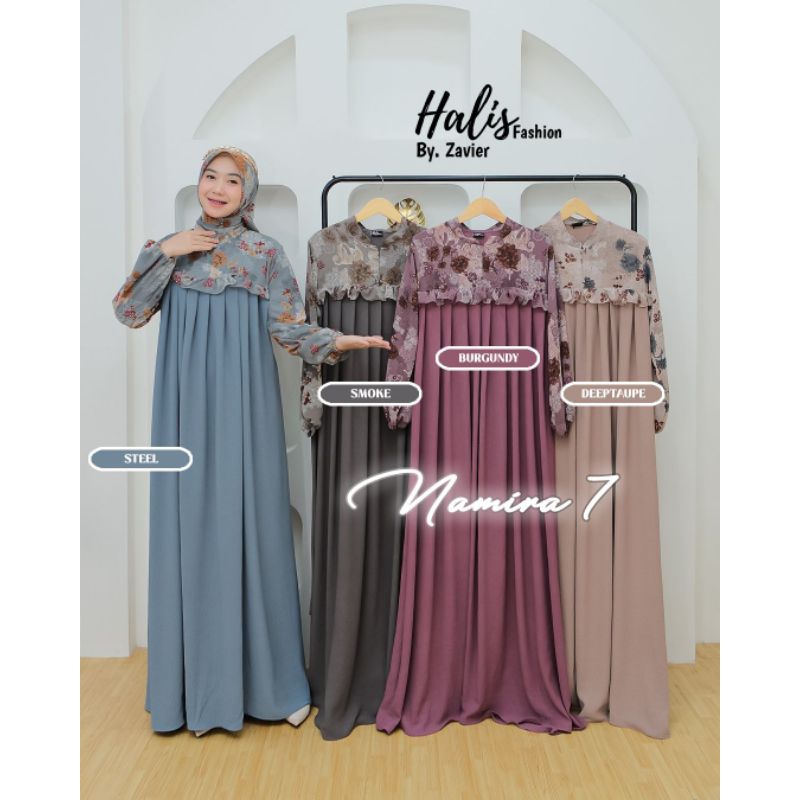 GAMIS SET HIJAB SEGI EMPAT TERBARU MOTIF BUNGA KECIL GAMIS PESTA PREMIUM GAMIS LEBARAN TERBARU MURAH