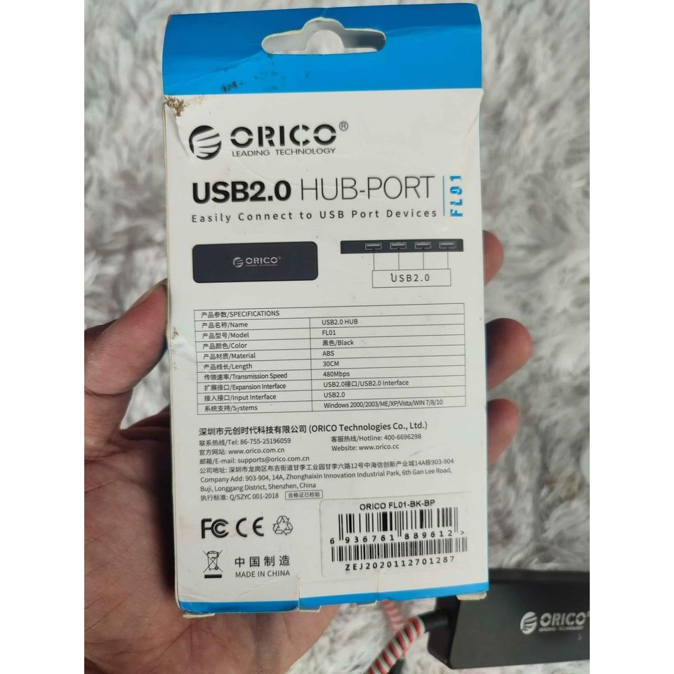 ORICO USB2 HUB 4 PORT SECOND