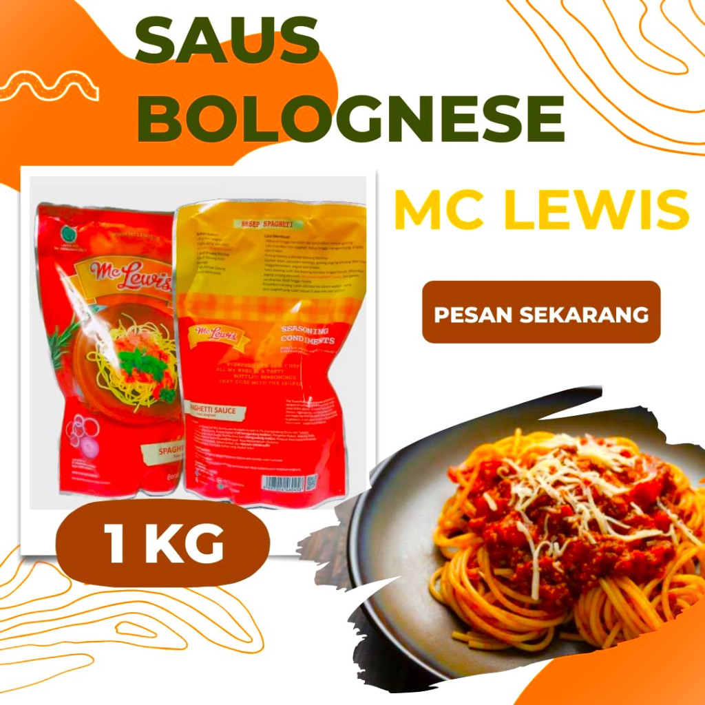

Saus Bolognase 1KG | Saus Spagetty MC LEWIS 1Kg / Saus Bolognaise