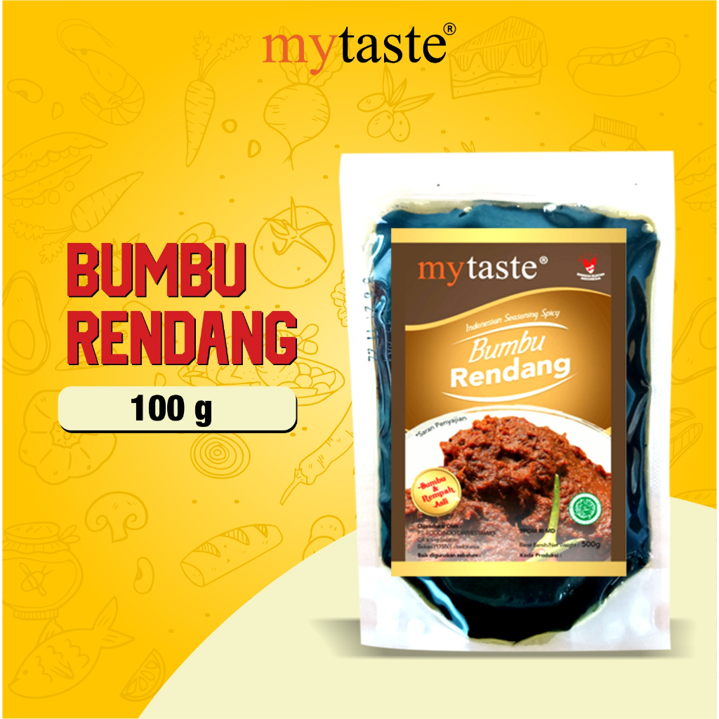 

My Taste Bumbu Rendang 100gr Bumbu Rendang Instan Khas Minang Bumbu Rendang Bumbu Rendang Siap Masak