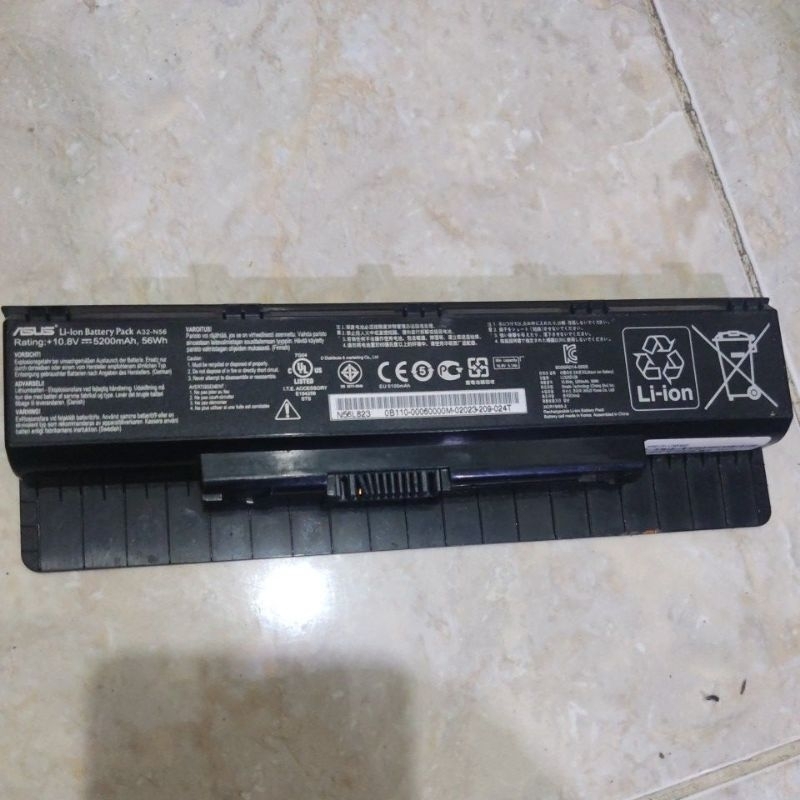 batre copotan laptop asus rusak/drob