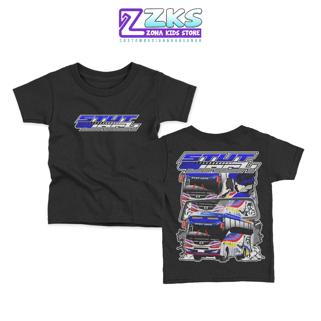 KAOS ANAK BUS STUT JACK SUGENG RAHAYU TERBARU | BAJU KATUN COMBADS 24S | ZONA KIDS STORE