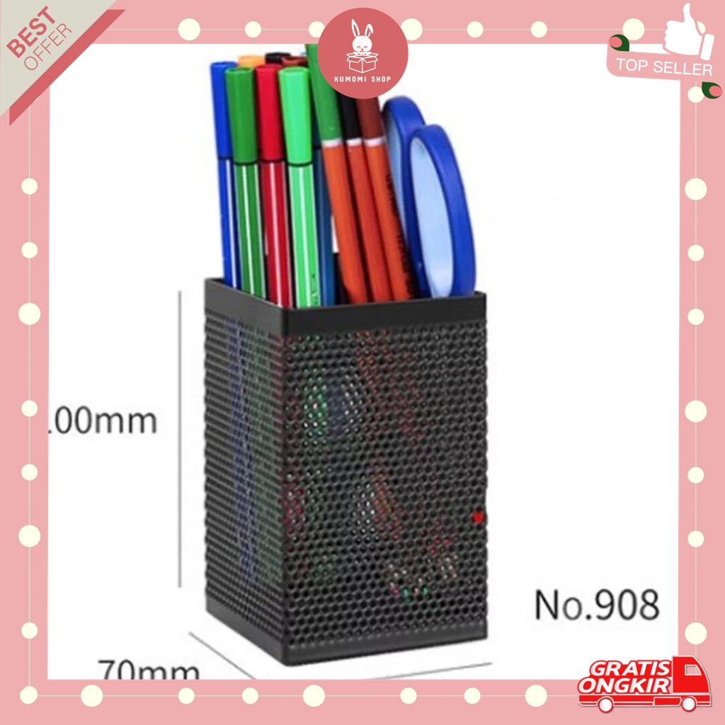 

KUMOMI - PEN HOLDER DELI / Bahan Besi / Tempat Pensil / Tempat Pulpen / Standing pen / Bolpen / Pensil / Organizer Pen