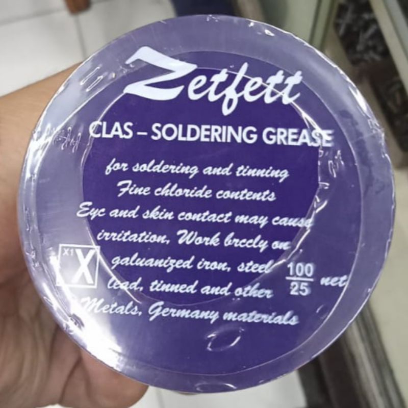 Zetvet pasta solder flux solder– Pasta Las Timah / Flux Padat untuk Penyolderan