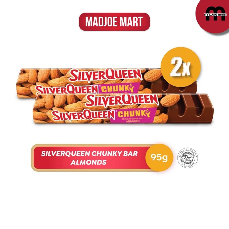 

Silverqueen Chuncky Bar Almond 95 g x 2 pcs
