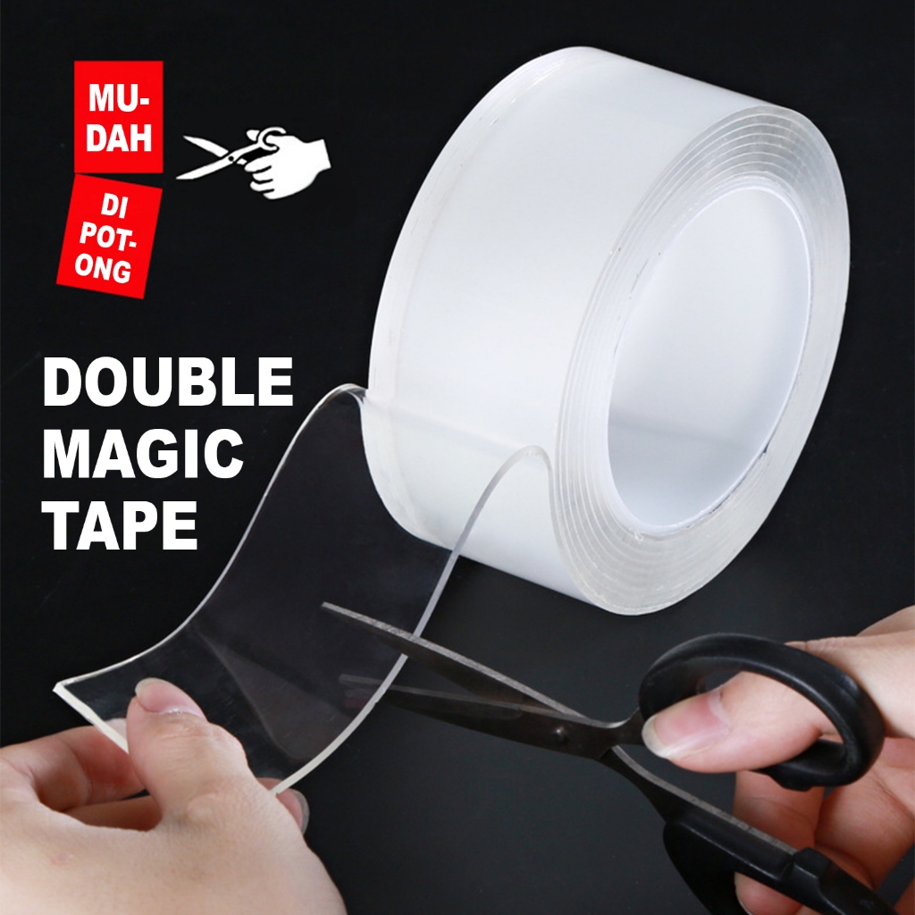 

COD - Double Tape Ajaiibb - Double Tape Serbaguna - Tape Viral 1mm 2 meter - JD-1