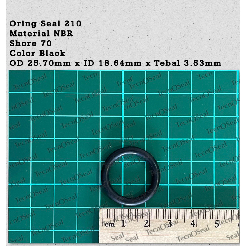 Oring seal Sil Standar USA 210 NBR70 OD 25.70mm x ID 18.64mm x CS 3.53mm