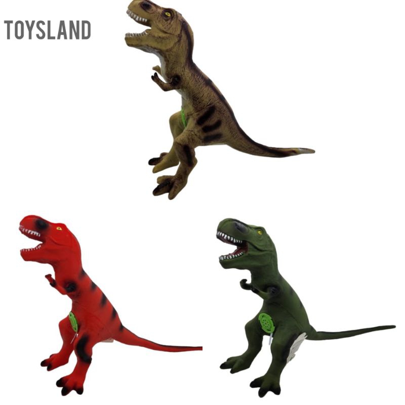 MAINAN ANAK DINOSAURUS KARET/DINOSAURUS BERSUARA UKURAN 40CM