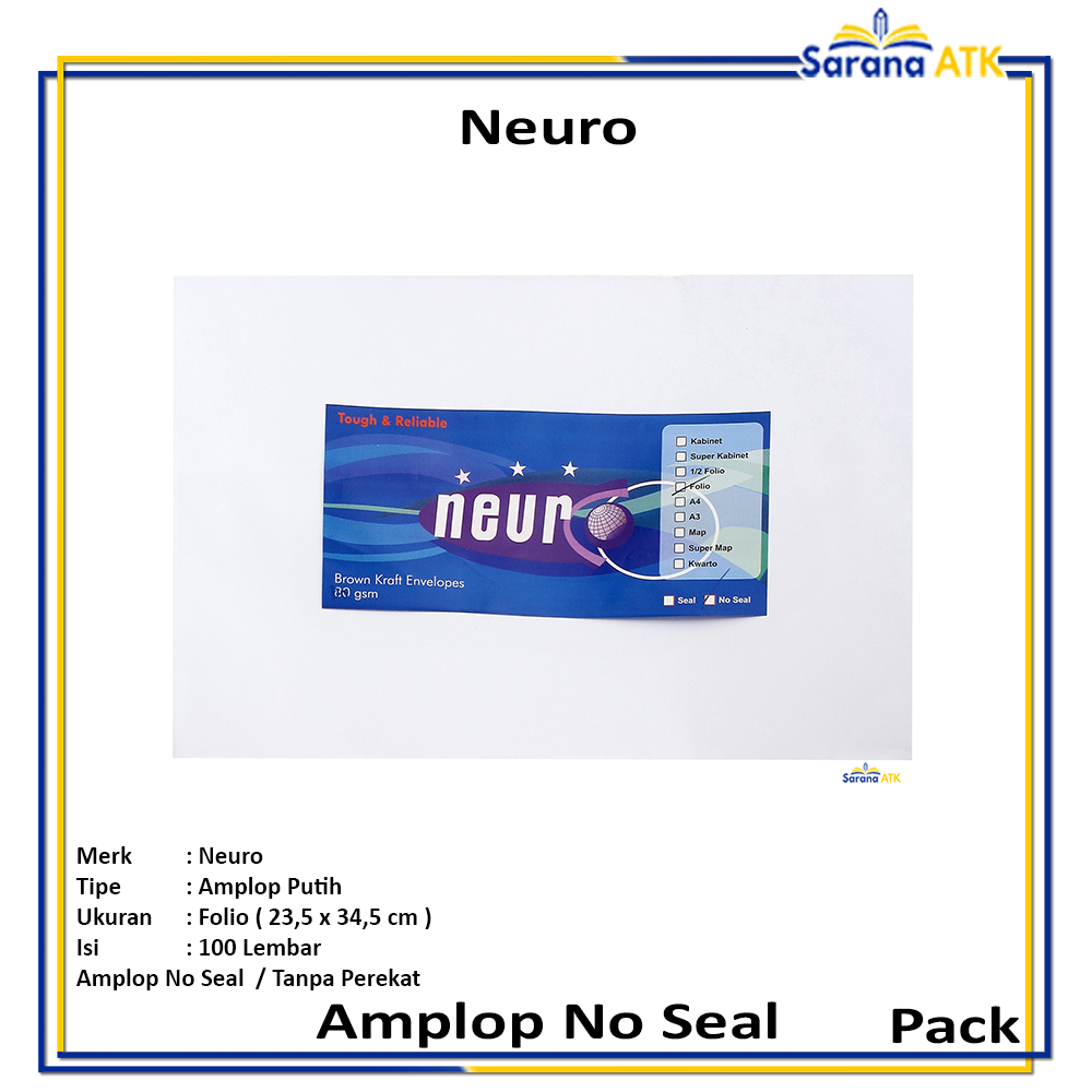 

Neuro – Amplop Putih Folio – Pack