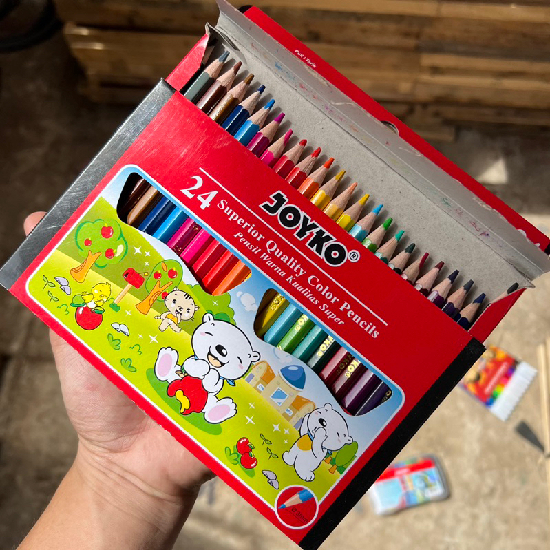 

Pensil Warna Joyko 24 Warna Pendek | Pensil warna | Joyk