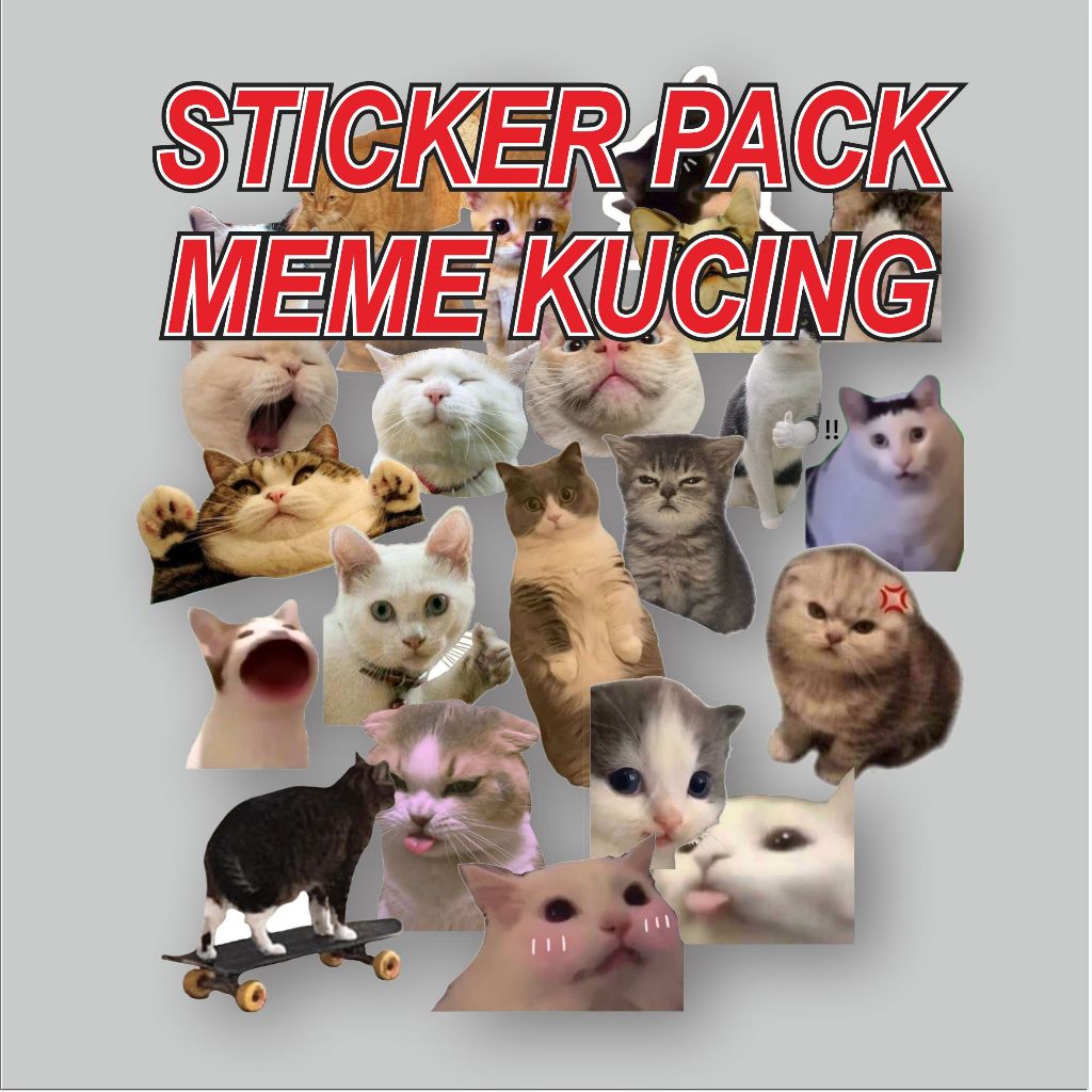 

STICKER PACK KUCING / ANABUL / MEME / STIKER TUMBLER / STIKER LAPTOP / STICKER HELM