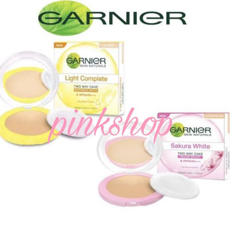 ORIGINAL BEDAK GARNIER NATURAL | TWO WAY CAKE GARNIER SAKURA PORCELAIN | BEDAK PADAT TAHAN LAMA
