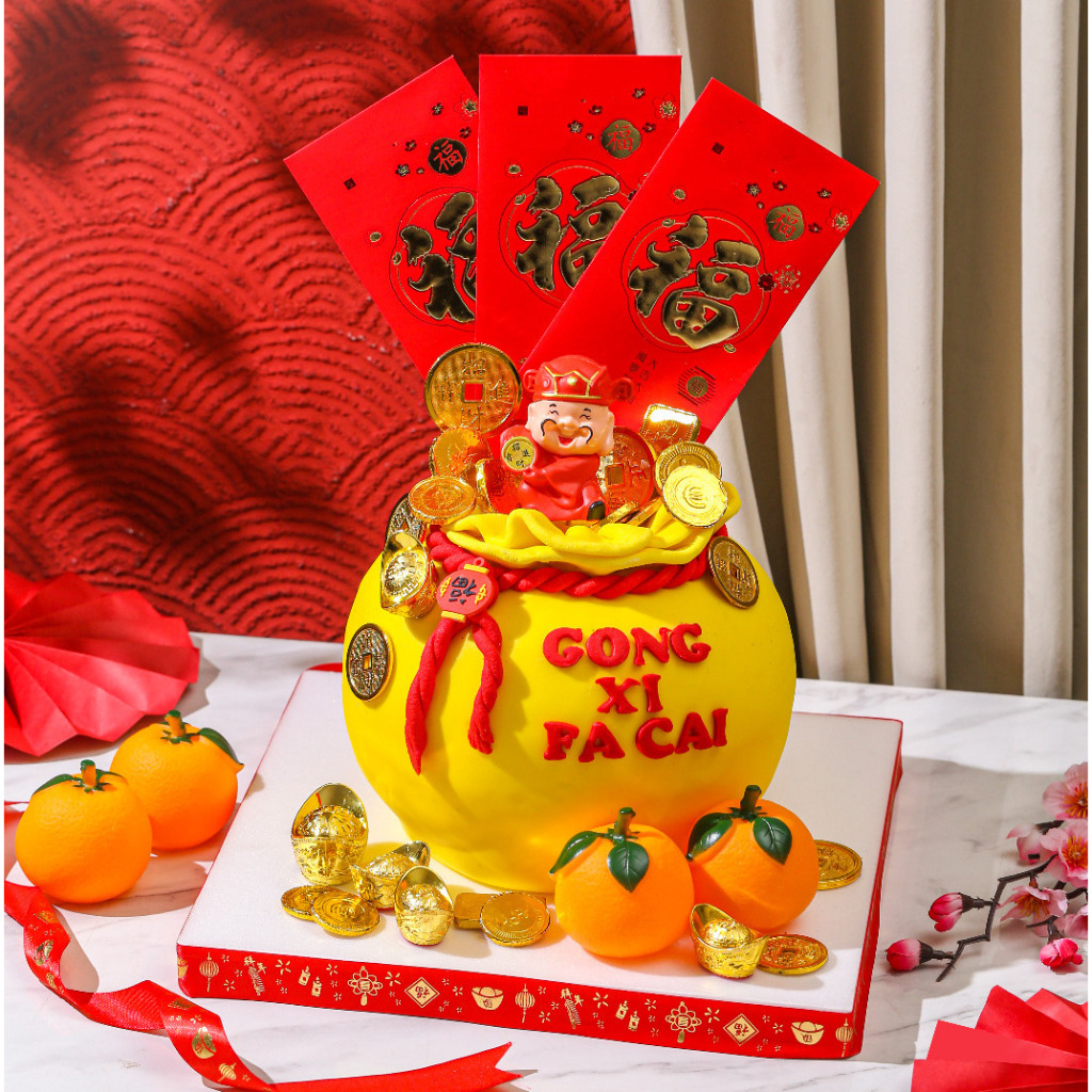 

Golden Pot Cake / Chinese Cake / Kue Imlek / CNY Cake / Custom Cake