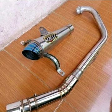 KNALPOT DPJ FULSET TINGGAL PASANG MOTOR FU SONIC VIXON MX CBR OLD CBR