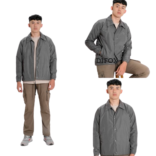 Jaket coach polos - jacket coach pria - coach jacket polos - jaket parasut coach - coach jacket