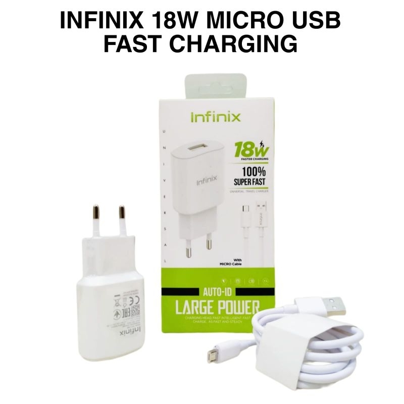 CHARGER INFINIX SCU18W FAST CHARGING 18W GARANSI 1 BULAN