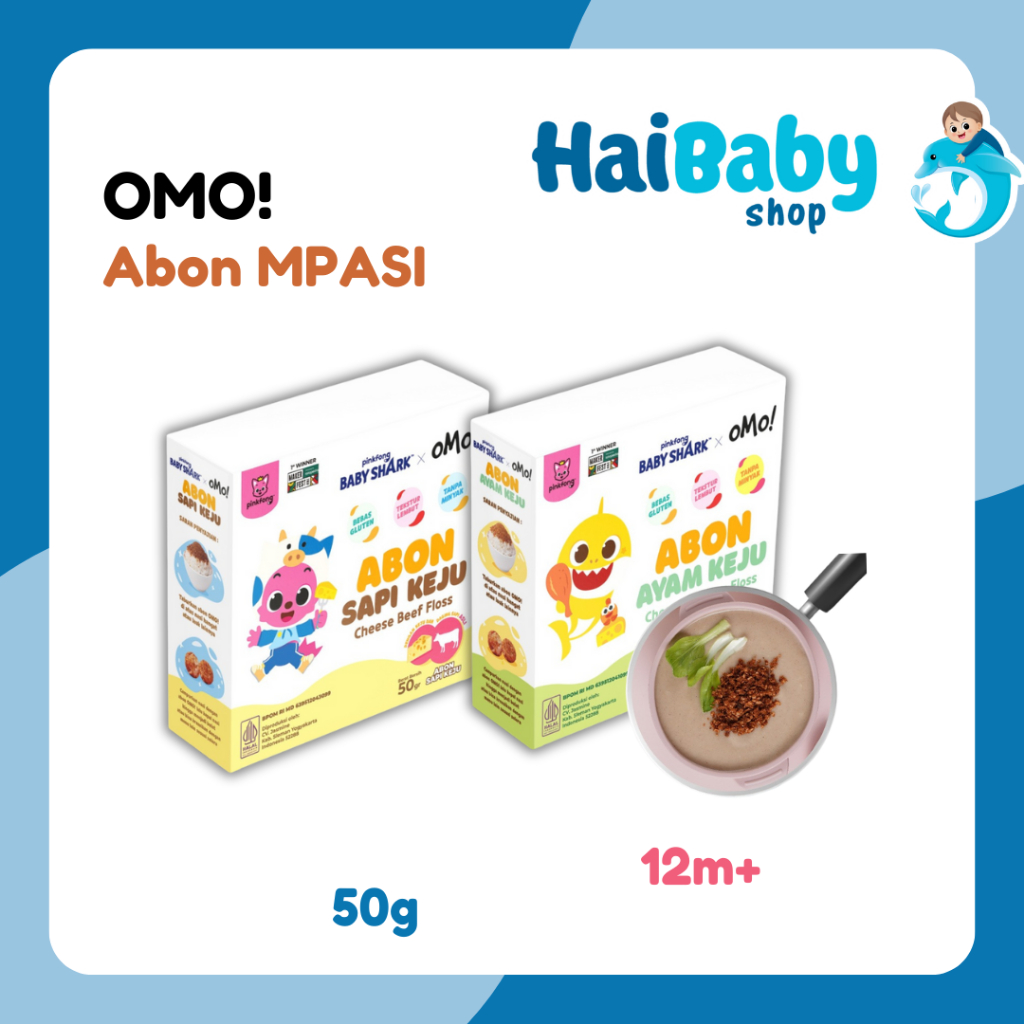 

Pinkfong Baby Shark X OMO! Abon Sapi Keju (Cheese Beef Floss) & Abon Ayam Keju (Cheese Chicken Floss)