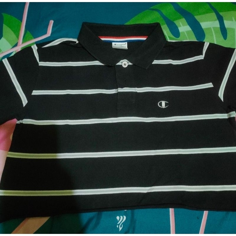 Champion Polo Shirt Crop Top