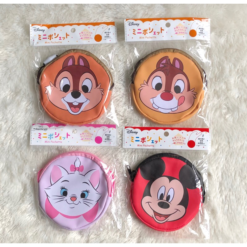 mini pouch pouch coin disney edition mickey chip dale aristocats from Japan