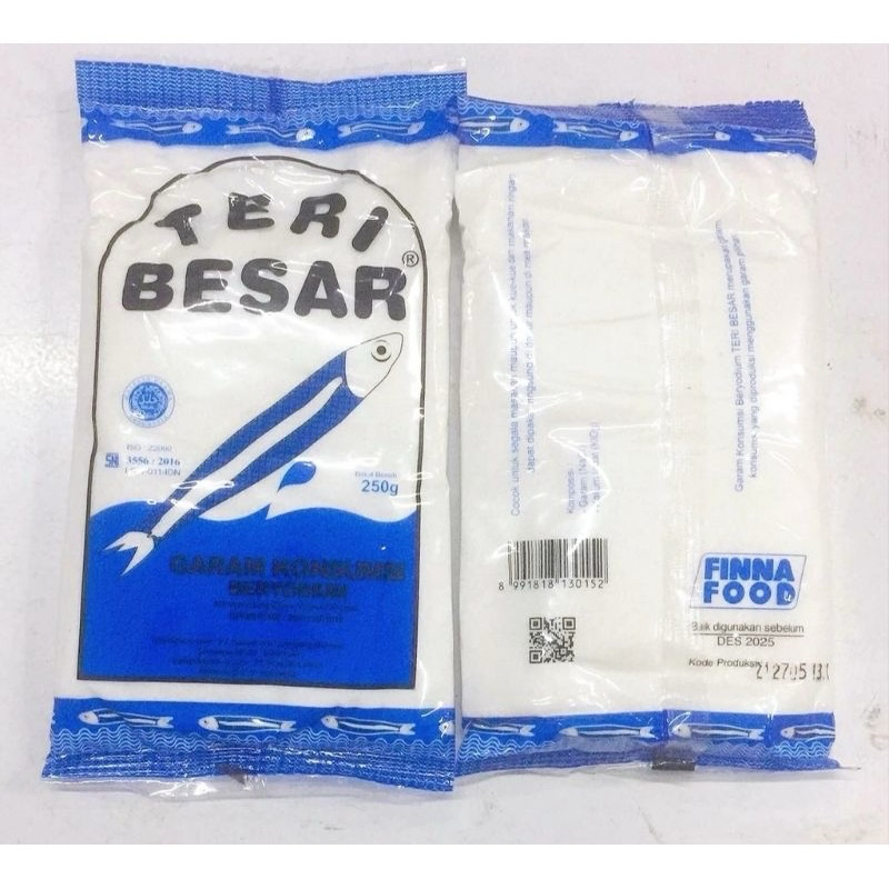 

Garam 250 gram TERI BESAR