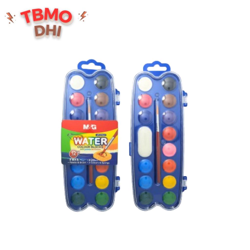

CAT AIR WATER COLOUR LUKIS M&G 12 + 2 WARNA KECIL