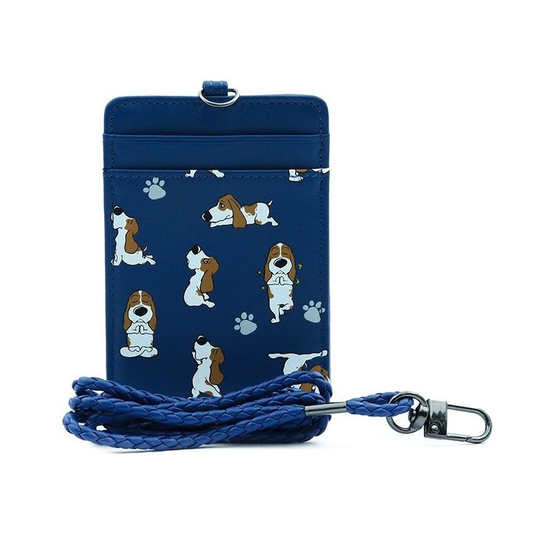 

HUSH PUPPIES - Bernard ID Tag / Name Tag Holder / KULIT ASLI - BLUE