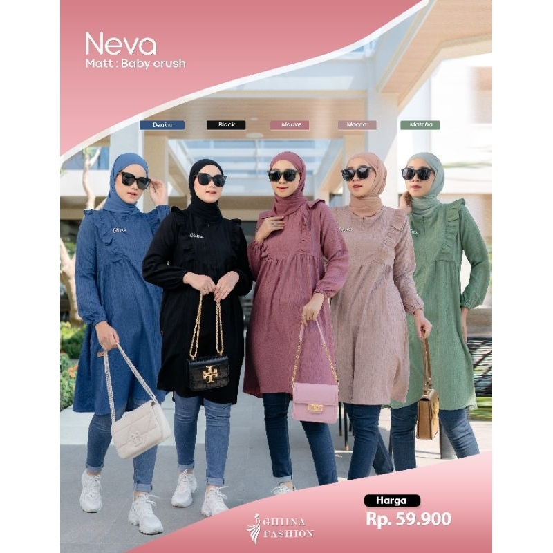 NEVA TUNIK GHIINA FASHION / NEVA TUNIC GHIINA / TUNIK CRINKLE