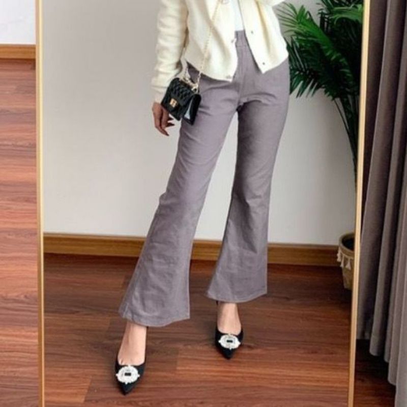 CUTBRAY Basic Pants Celana Cutbray Wanita Stretch  Celana Katun Wanita celana wanita masa