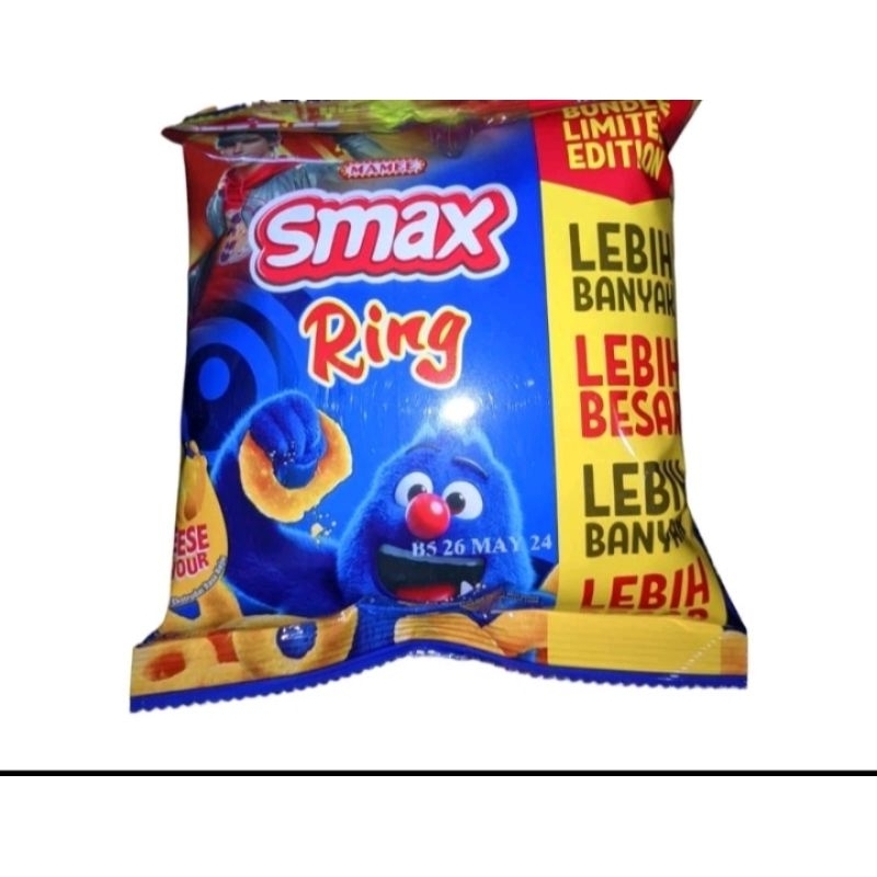 

Snack Smax Ring rasa keju & cokelat ukuran 20gr