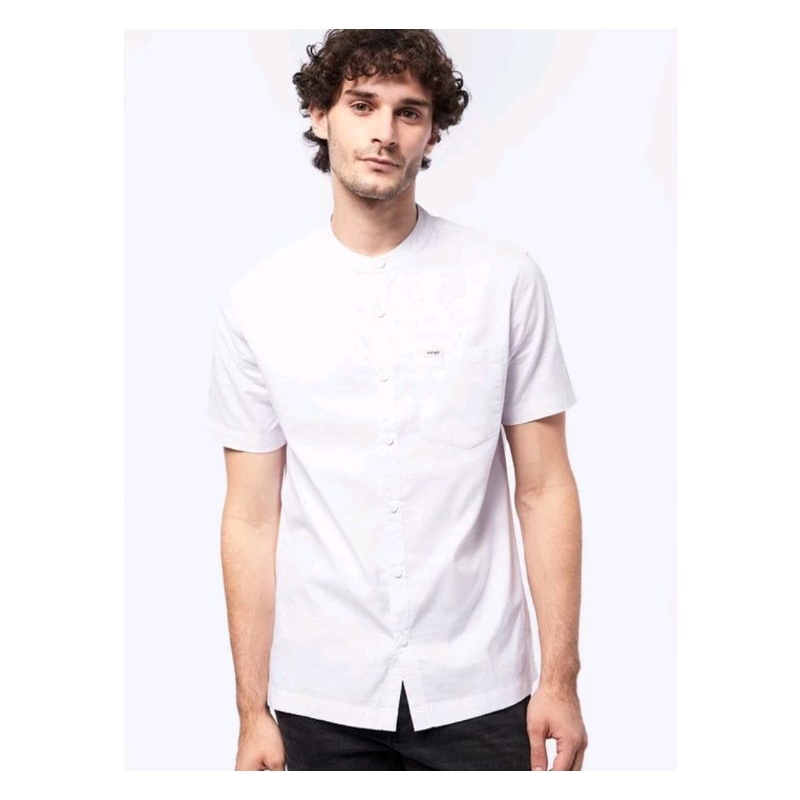 Kemeja Wrangler EDGAR Kerah Shanghai Wrangler original Putih