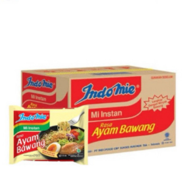 

Indomie ayam bawang 1 dus isi 40