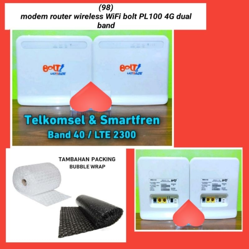 modem router wireless wifi bolt PL100 4G dual band