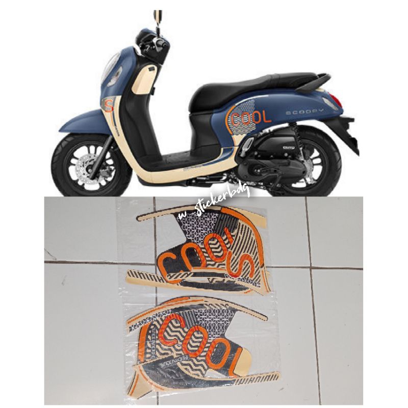 Striping Lis Stiker Honda Scoopy Fashion 2022 Blue Biru