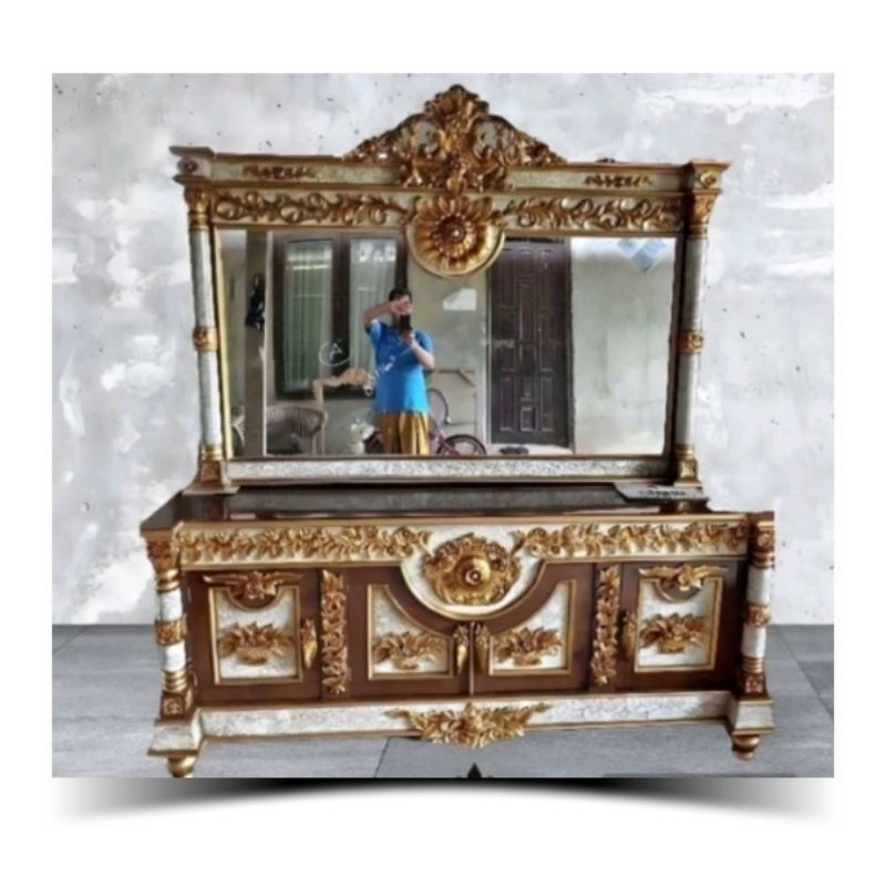 Meja rias bulan meja rias mewah jati