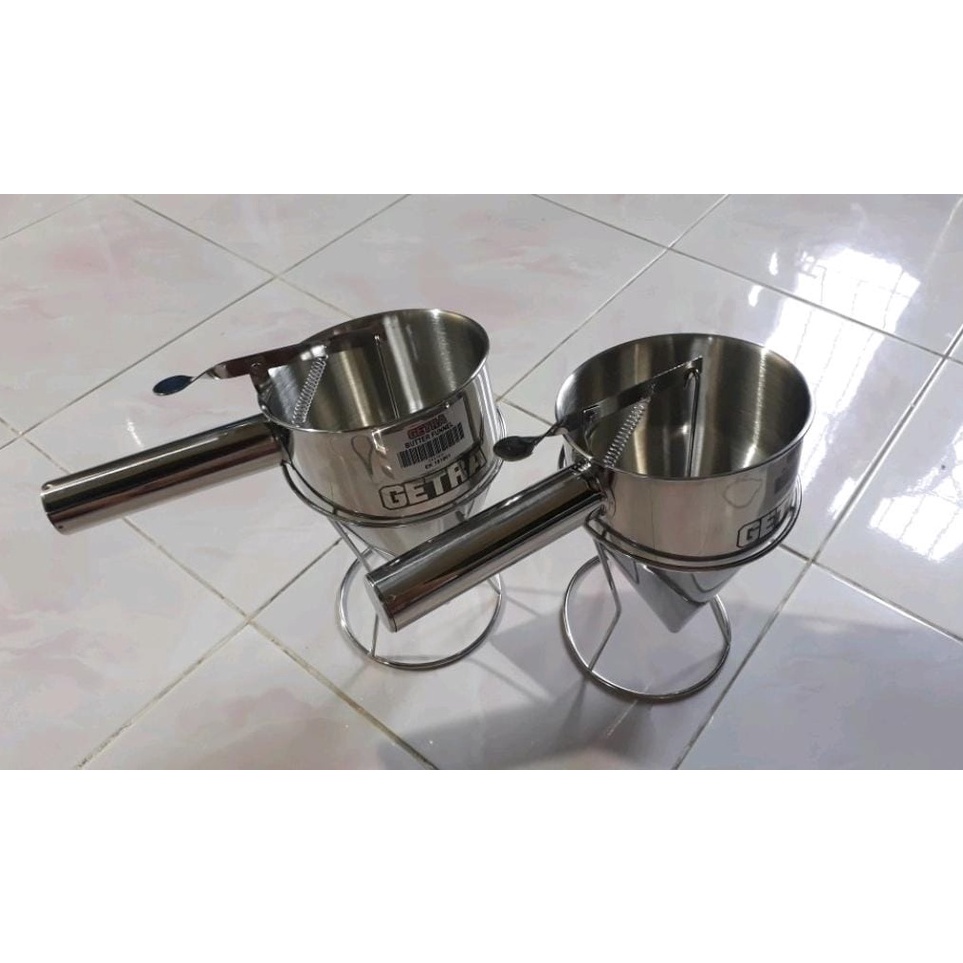Qi SS Batter Funnel With Stand GETRA EK18191  Terlaris