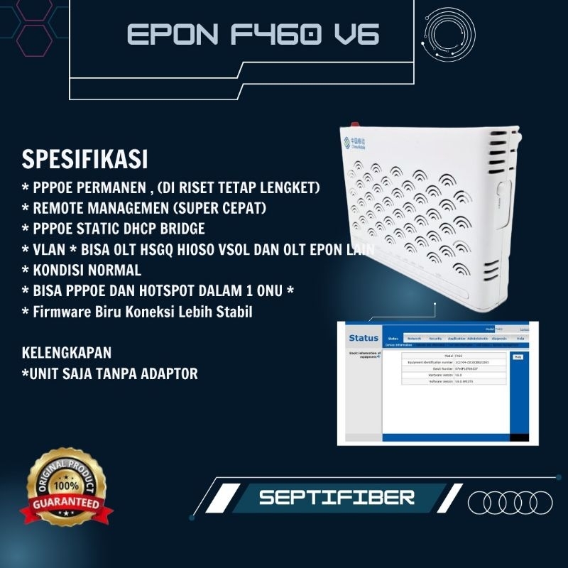 EPON ZTE F460 V6
