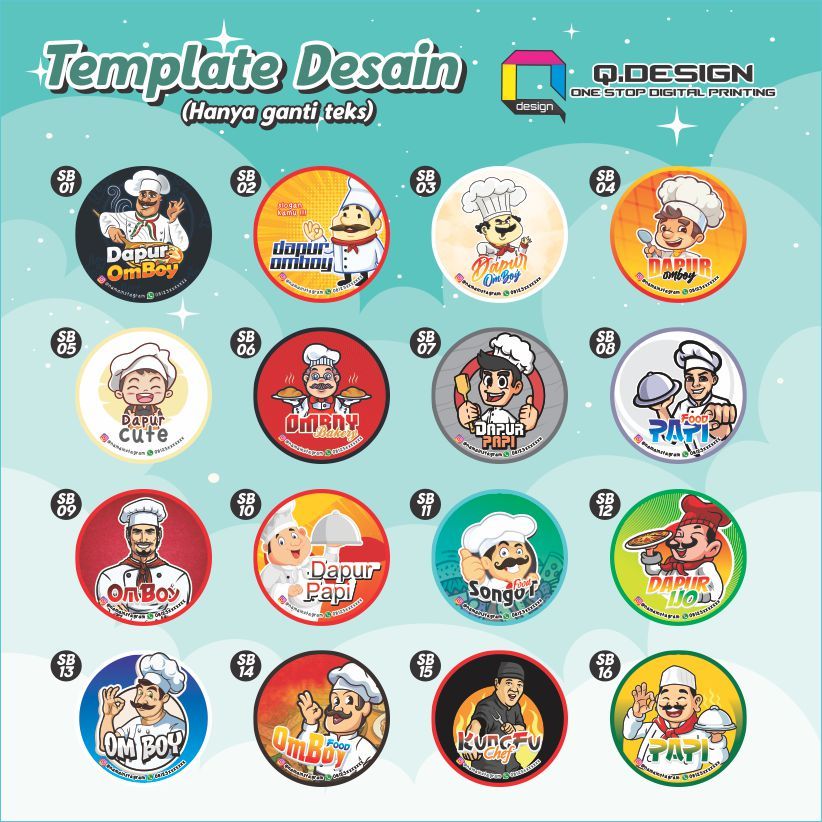 STIKER / CETAK STIKER / STIKER LABEL / STIKER CUSTOM / LABEL MAKANAN BULAT