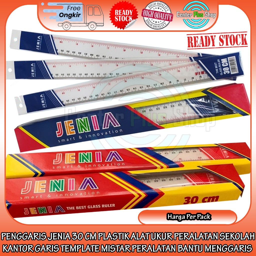 

Mistar Jenia Per Pack Penggaris Panjang 30 Cm Basic Alat Ukur Ruler Peralatan Sekolah Kantor Template Lurus Alat Bantu Menggaris Bujur Busur Anak Tulis Pengukur Garis Pengaris Pelastik Perlengkapan Sekolah Tk Sd Smp Sma Atk Stationary Tulis Bahan Tebal