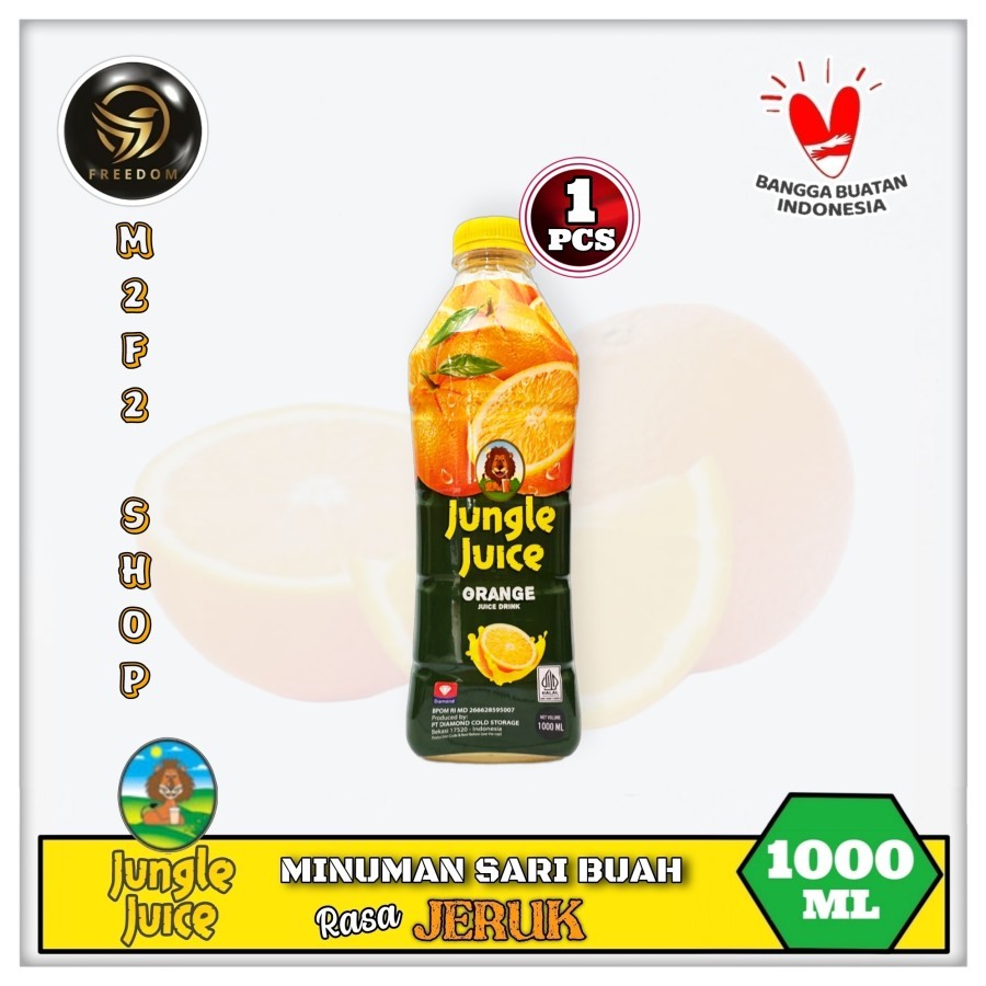 

Diamond Jungle Juice Orange | Jus Jeruk Botol Pet - 1000 ml | 1 Liter (Kemasan Satuan)