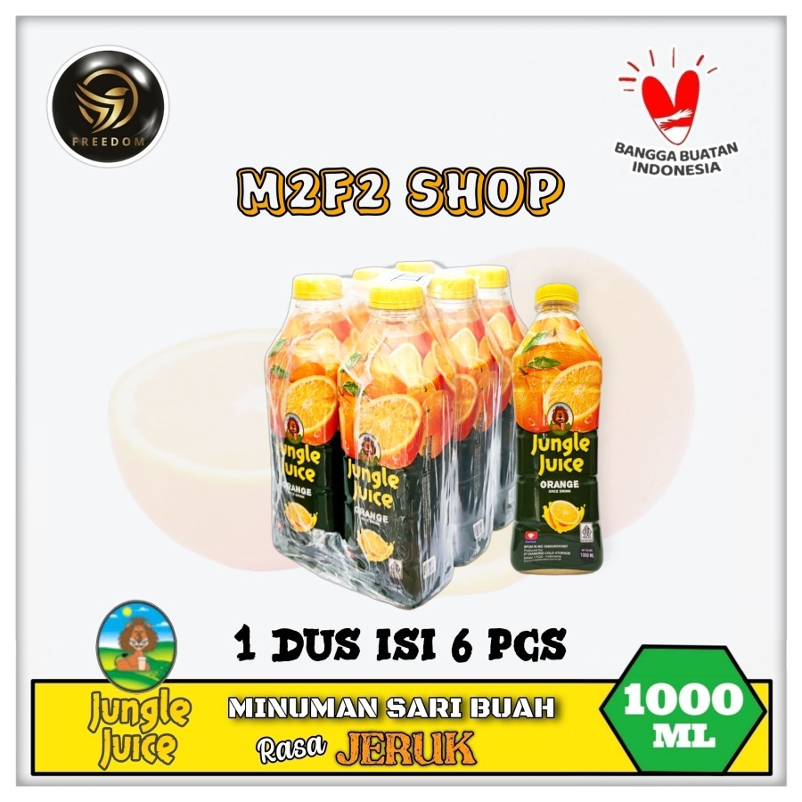 

Diamond Jungle Juice Orange | Jus Jeruk Botol Pet - 1000 ml | 1 Liter (Kemasan 1 Pack)