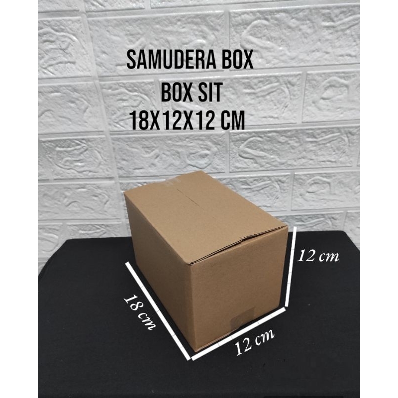 

kardus karton box uk 18x12x12 cm...ST(SHEET) singgle wall polos