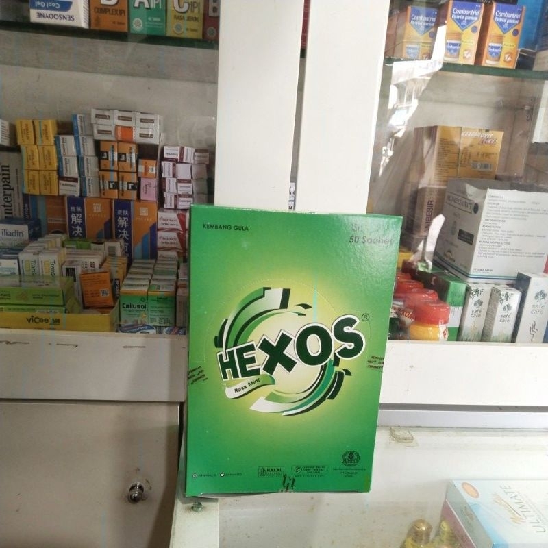 

HEXOS PERMEN rasa mint 1bok isi 50 sachet