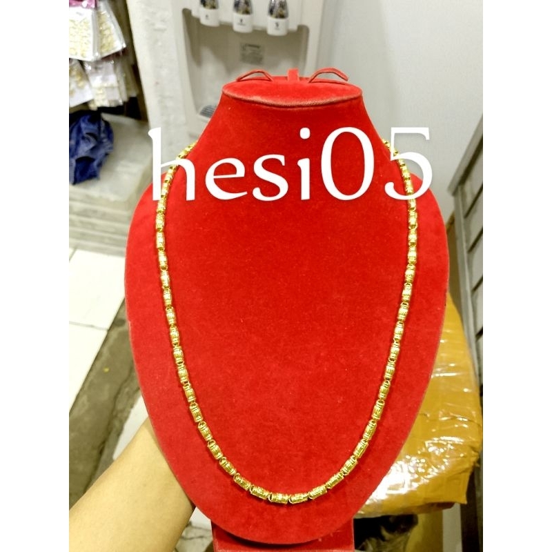 KALUNG BAMBU gentong setara 3 SUKU LAPIS EMAS 24K. PJNG 60CM