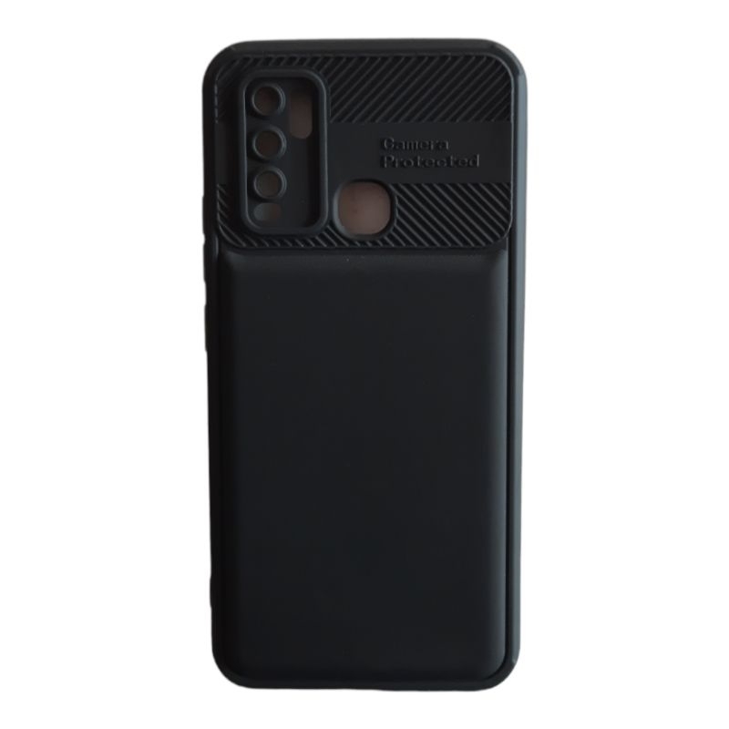 Case Puff Hitam Dof VIVO Y30 Y50 Y20 Y12S Silikon Karet VIVO