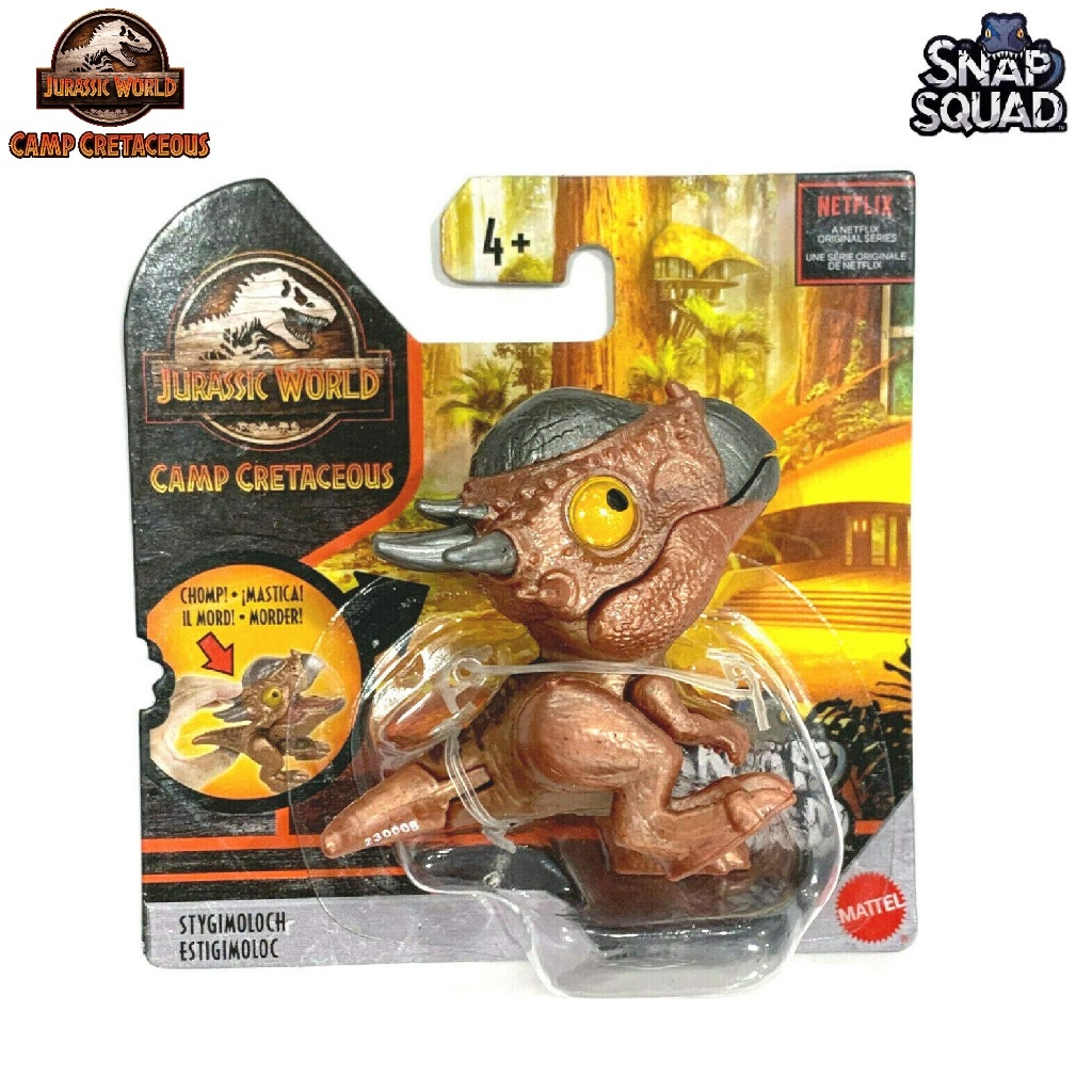 JURASSIC WORLD Snap Squad Camp Cretaceous Stygimoloch Mini Figure JWGNW95