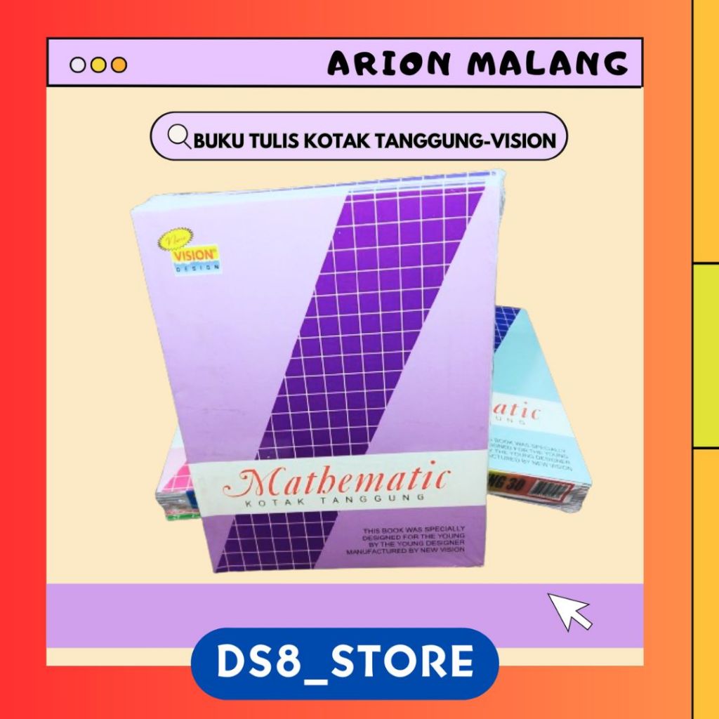 

Buku Tulis KOTAK TANGGUNG 30 lembar VISION [PER-PCS]