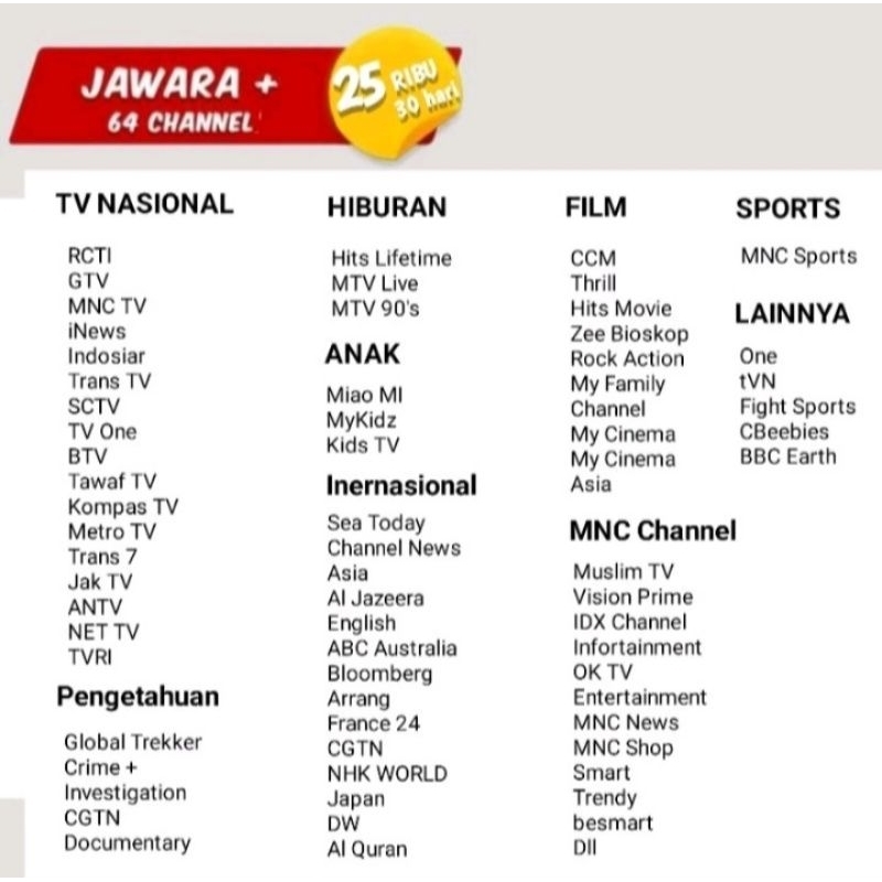 Mnc Vision JAWARA ( hak milik )